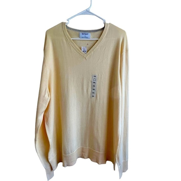 Old Navy Yellow Men’s Crew Neck Sweater • NWT • Size: XXL - Picture 1 of 6